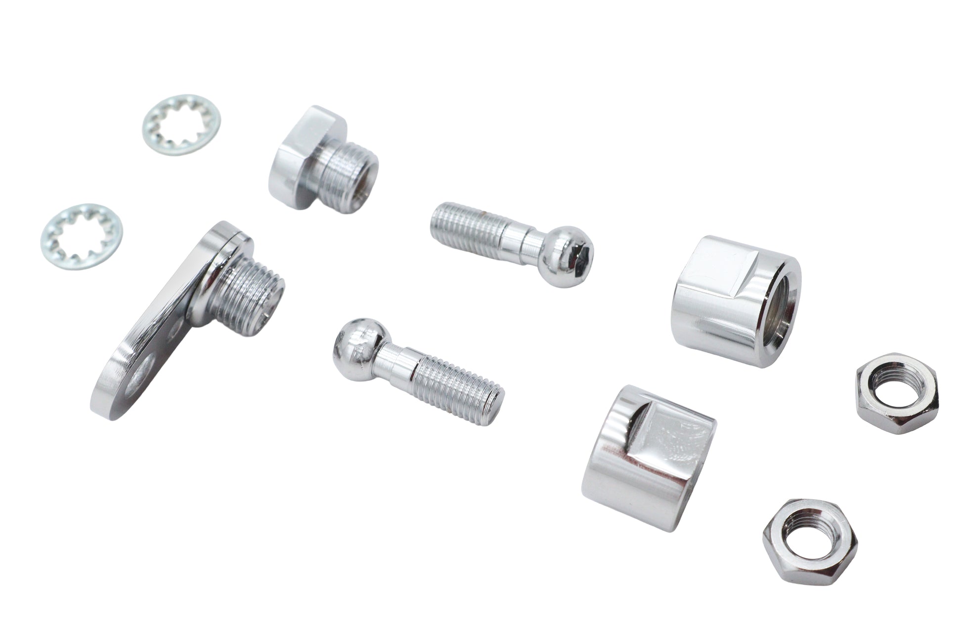 Chrome Front Turn Signal Clamp Ball Stud
