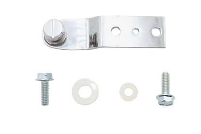 Chrome Rear Seat Tab Assembly