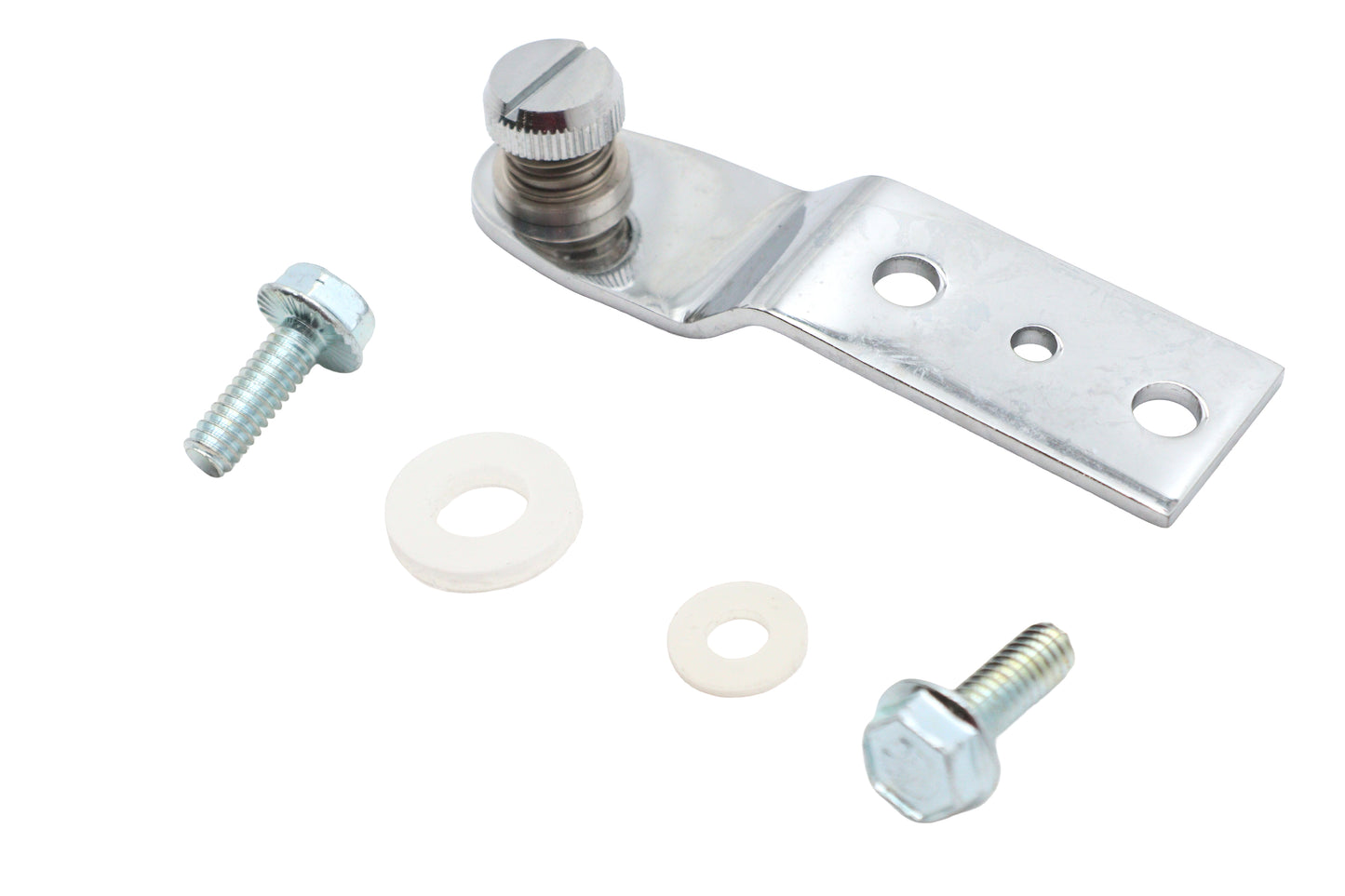 Chrome Rear Seat Tab Assembly