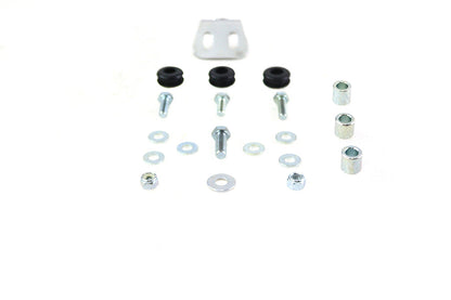 Chrome Round Oil Tank Mount Kit