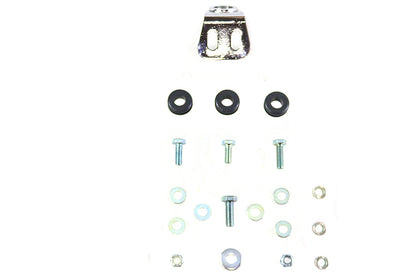 Chrome Round Oil Tank Mount Kit