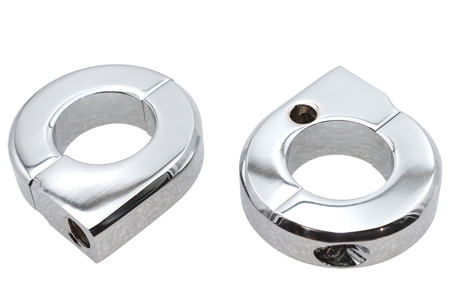 Chrome Universal Mount Clamp Set 1",Y