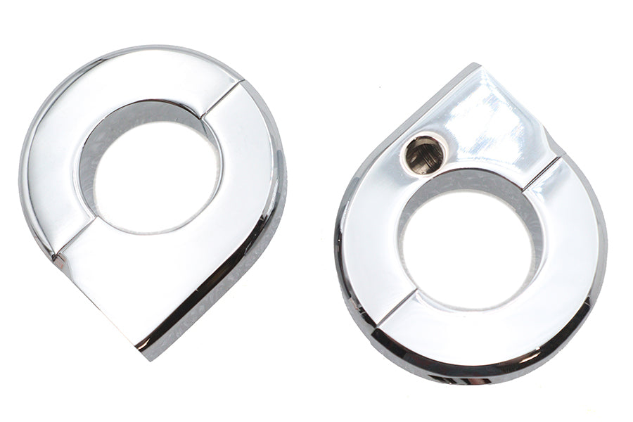 Chrome Universal Mount Clamp Set 1",Y