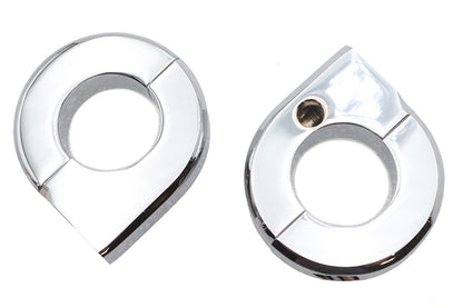 Chrome Universal Mount Clamp Set 1",Y