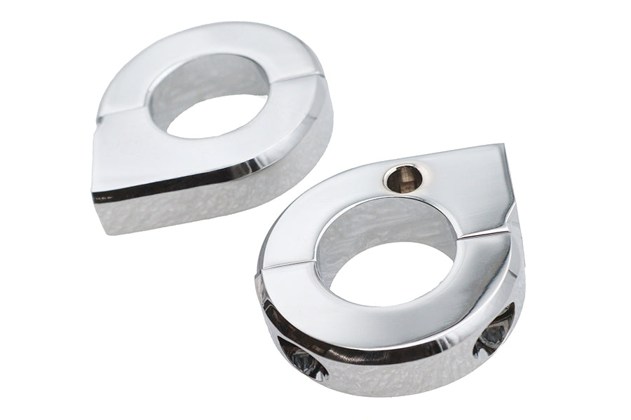 Chrome Universal Mount Clamp Set 1",Y