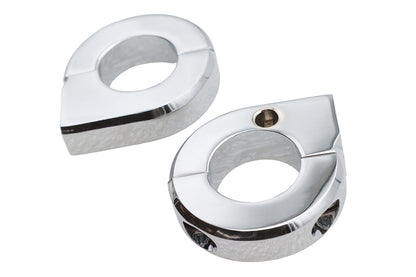 Chrome Universal Mount Clamp Set 1",Y