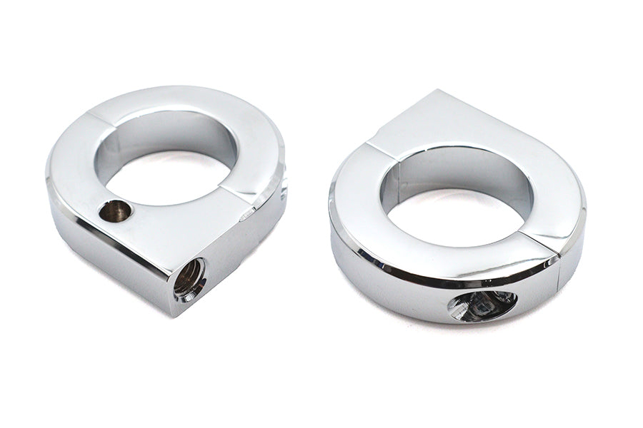 Chrome 1-1/4 Universal Mount Clamp Set