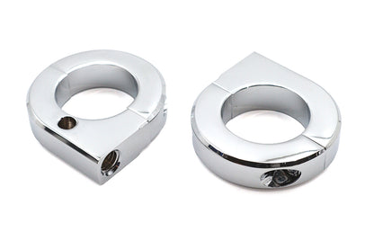 Chrome 1-1/4 Universal Mount Clamp Set