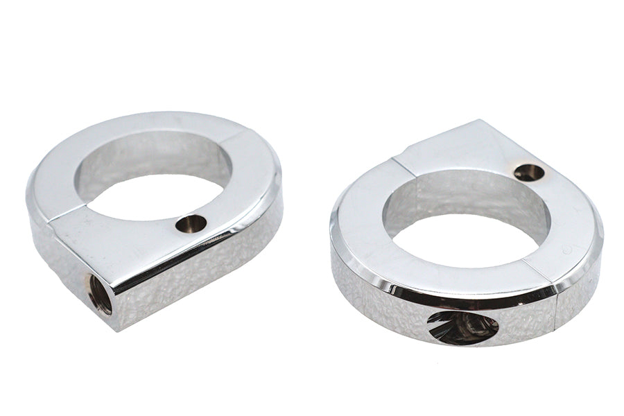 Chrome Universal Mount Clamp Set 1-3/8",Y