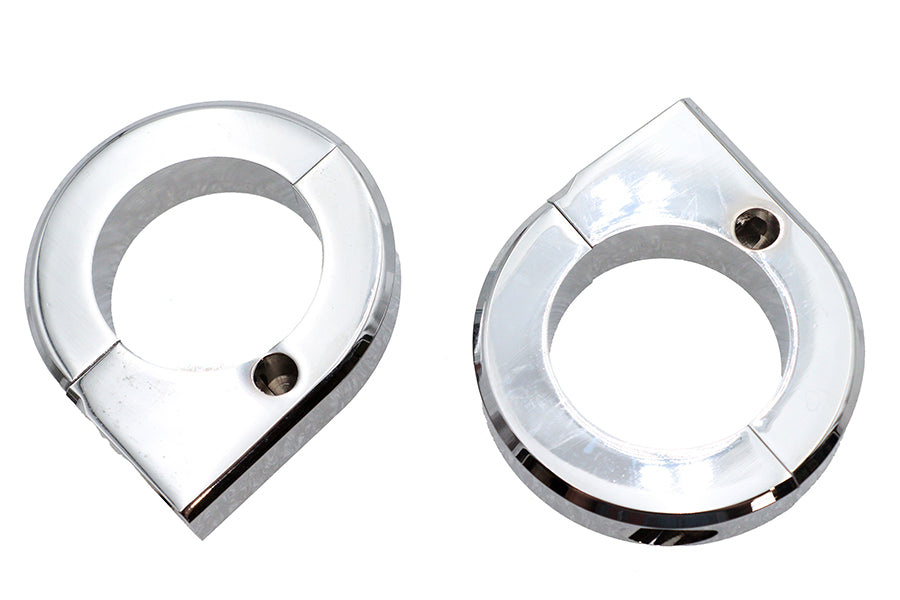 Chrome Universal Mount Clamp Set 1-3/8",Y