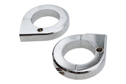 Chrome Universal Mount Clamp Set 1-3/8",Y
