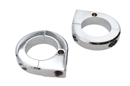 Chrome Universal Mount Clamp Set 1-3/8",Y