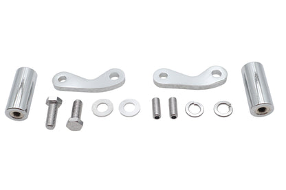 Chrome 8-1/2 Front Turn Signal Mount Set