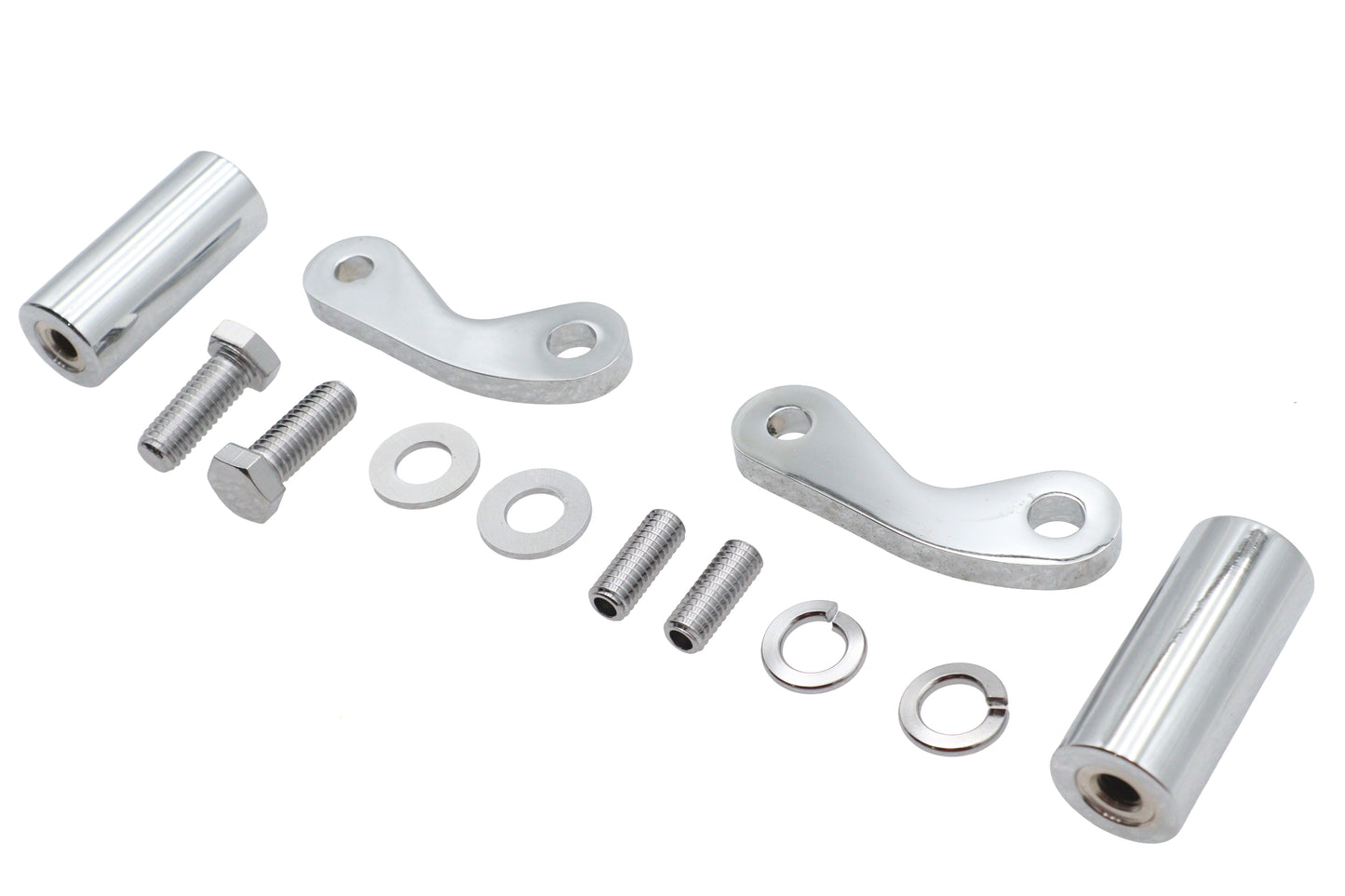 Chrome 8-1/2 Front Turn Signal Mount Set