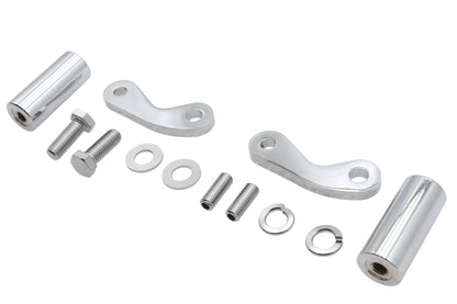 Chrome 8-1/2 Front Turn Signal Mount Set