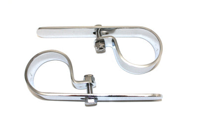Chrome 1-7/8 Exhaust "P" Clamp Set