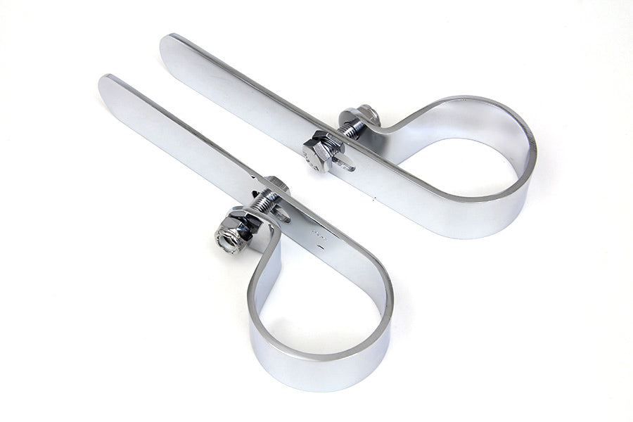 Chrome 1-3/4 Exhaust "P" Clamp Set