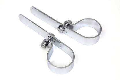 Chrome 1-3/4 Exhaust "P" Clamp Set