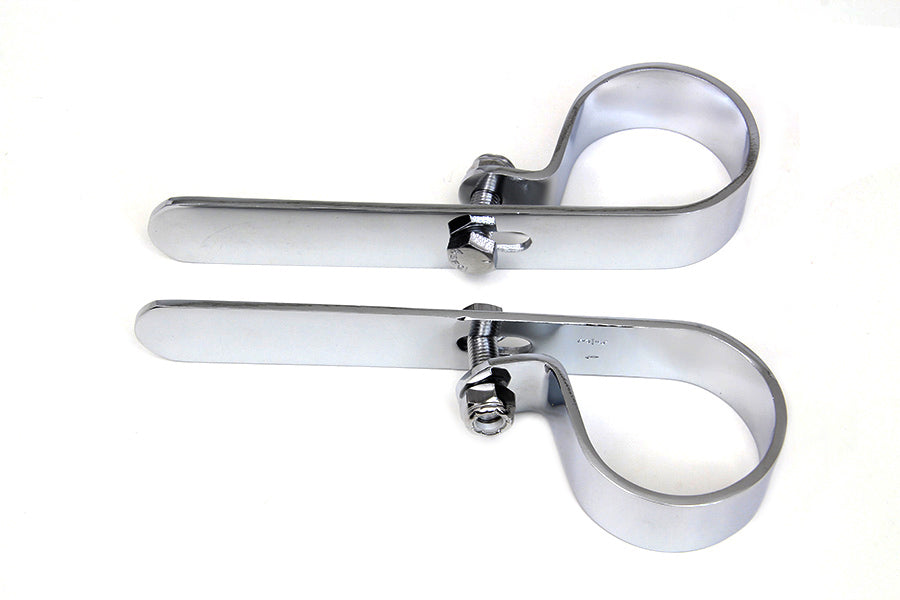 Chrome 1-3/4 Exhaust "P" Clamp Set