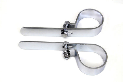 Chrome 1-3/4 Exhaust "P" Clamp Set