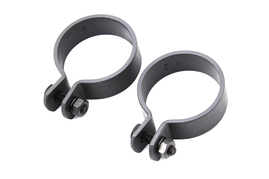 Parkerized 1-7/8 Muffler End Clamp Set