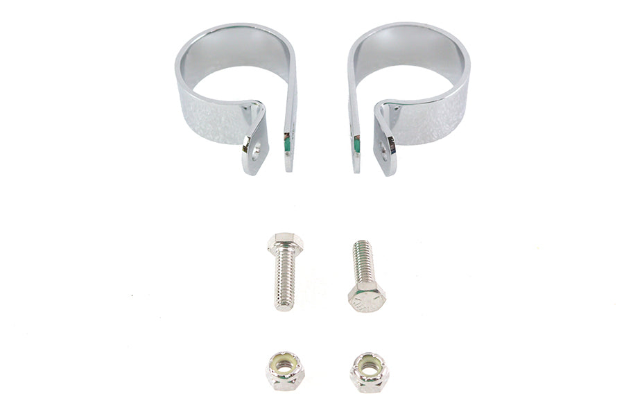 Chrome 1-7/8 Exhaust Clamp Set