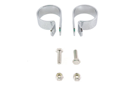 Chrome 1-7/8 Exhaust Clamp Set