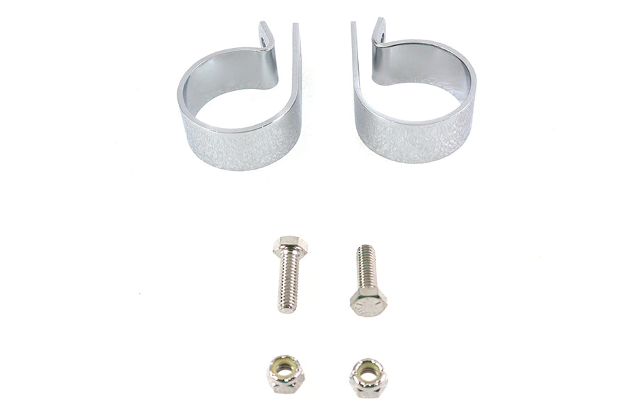 Chrome 1-7/8 Exhaust Clamp Set