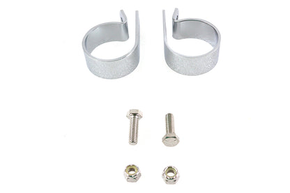 Chrome 1-7/8 Exhaust Clamp Set