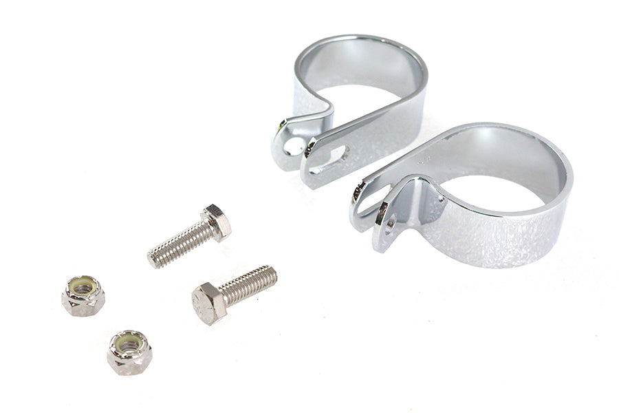 Chrome 1-7/8 Exhaust Clamp Set