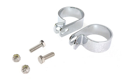 Chrome 1-7/8 Exhaust Clamp Set