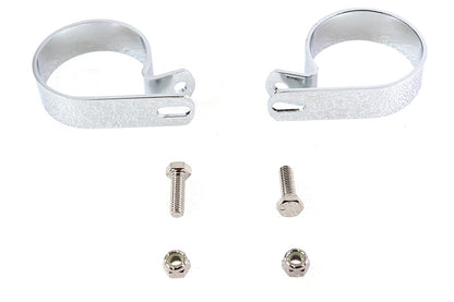 Chrome 2-1/2 Exhaust Clamp Set