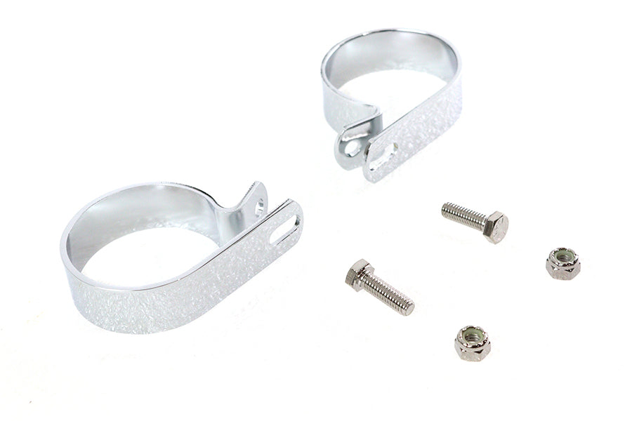 Chrome 2-1/2 Exhaust Clamp Set