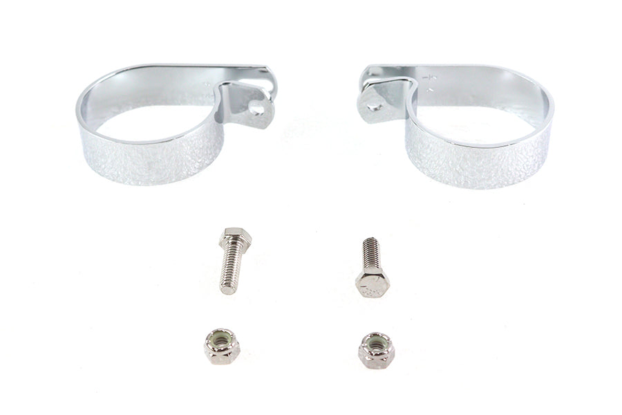 Chrome 2-1/2 Exhaust Clamp Set