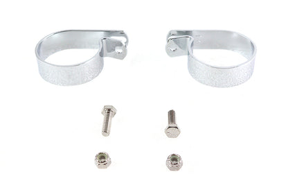 Chrome 2-1/2 Exhaust Clamp Set