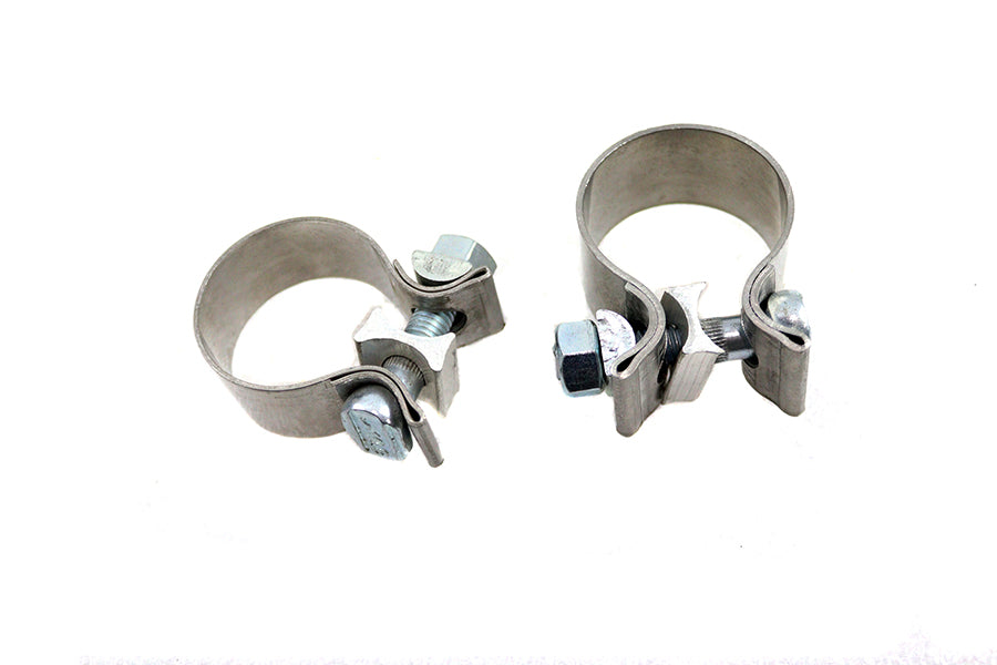 1-7/8 Muffler End Clamp Set Stainless Steel