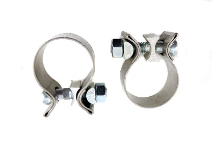 1-7/8 Muffler End Clamp Set Stainless Steel