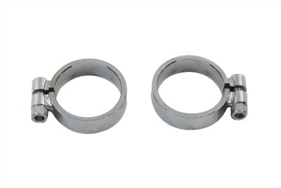 Chrome Allen Type Exhaust Clamp Set Wide