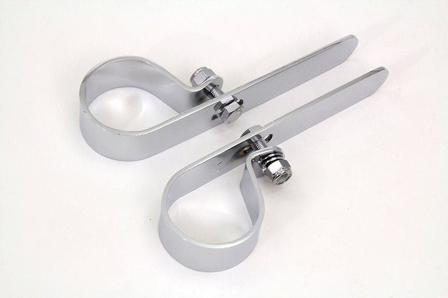 Chrome 1-3/4 Exhaust "P" Clamp Set