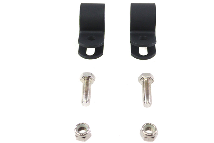 Black 1 Muffler Clamp Set