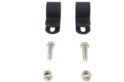 Black 1 Muffler Clamp Set