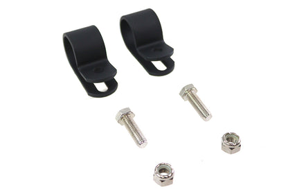 Black 1 Muffler Clamp Set