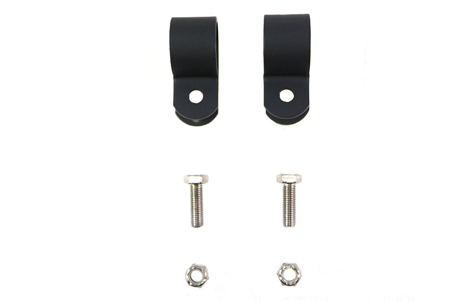 Black 1 Muffler Clamp Set