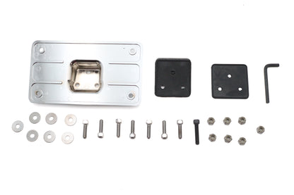 License Plate Frame Bracket Kit Chrome