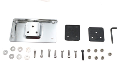 License Plate Frame Bracket Kit Chrome