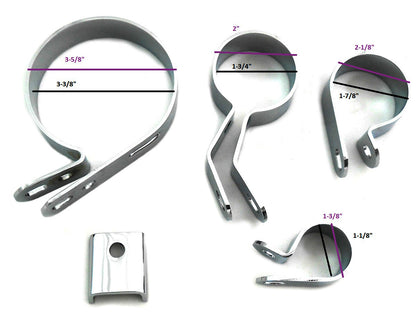 Chrome Exhaust Clamp Kit