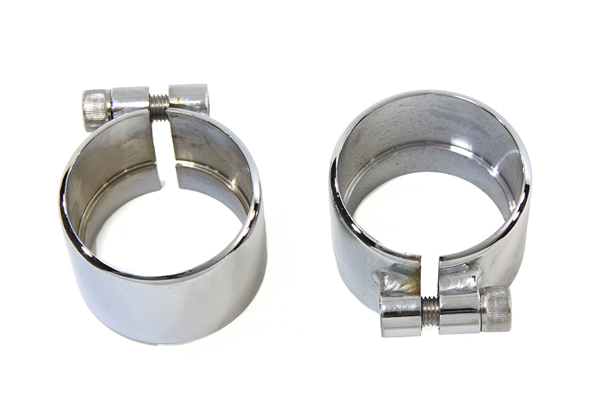Chrome 1-3/4 Seamless Exhaust Clamp Set