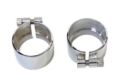 Chrome 1-3/4 Seamless Exhaust Clamp Set