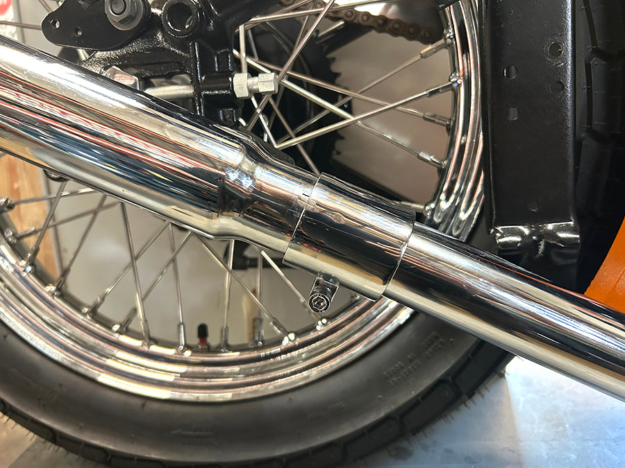 Chrome 1-3/4 Seamless Exhaust Clamp Set
