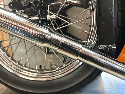 Chrome 1-3/4 Seamless Exhaust Clamp Set